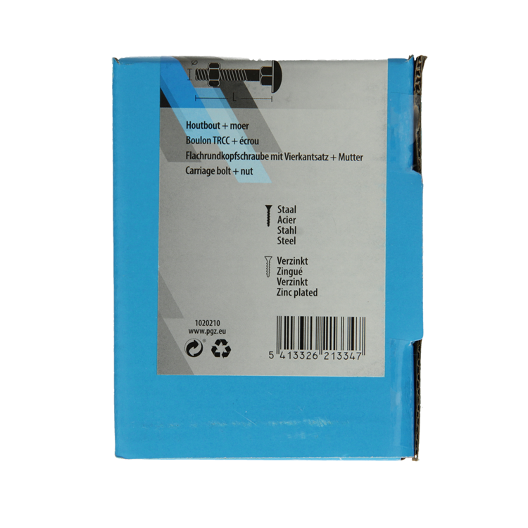 Load image into Gallery viewer, Mack 1020210 - houtbout + moer verzinkt 12 stm8 x 100 mm | 5 stuks