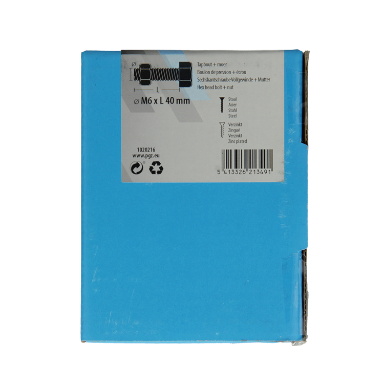 Load image into Gallery viewer, Mack 1020216 - tapbout + moer verzinkt 30 st m6 x 40 mm | 5 stuks