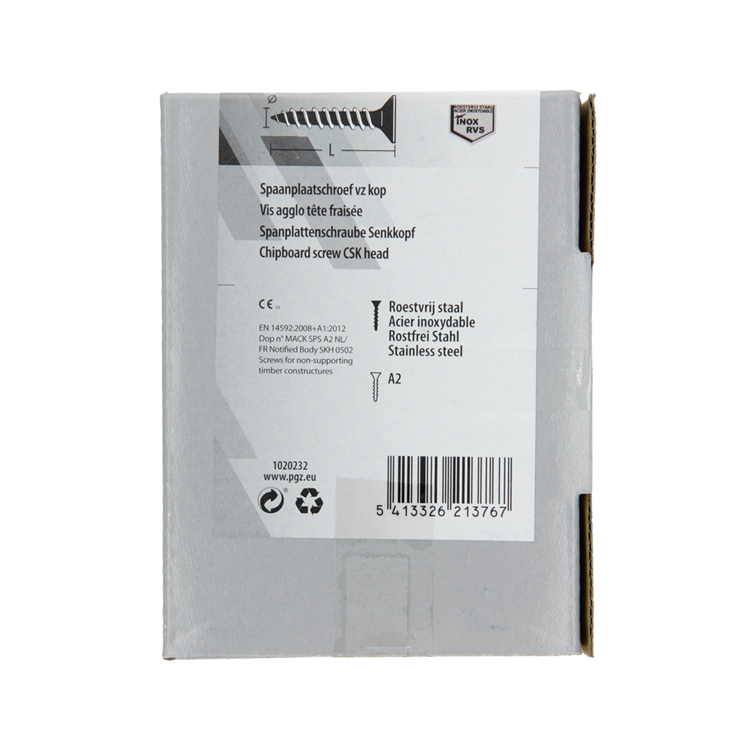 Load image into Gallery viewer, Mack 1020232 - spaanplaatschroef vz kop inox a2 200 st 4,0 x 25 mm | 2 stuks