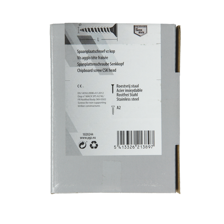 Load image into Gallery viewer, Mack 1020244 - spaanplaatschroef vz kop inox a2 100 st 5,0 x 40 mm | 2 stuks