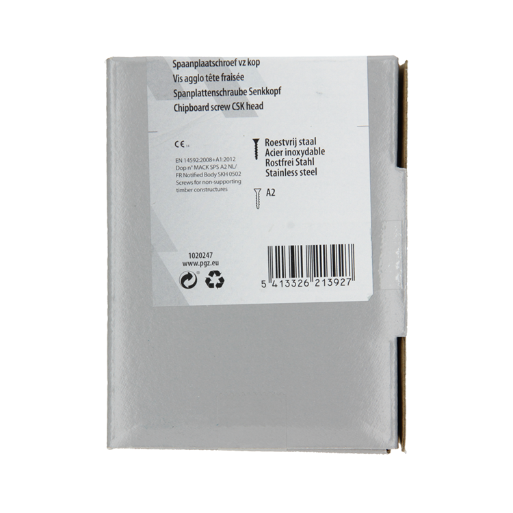 Load image into Gallery viewer, Mack 1020247 - spaanplaatschroef vz kop inox a2 50 st 5,0 x 70 mm | 2 stuks