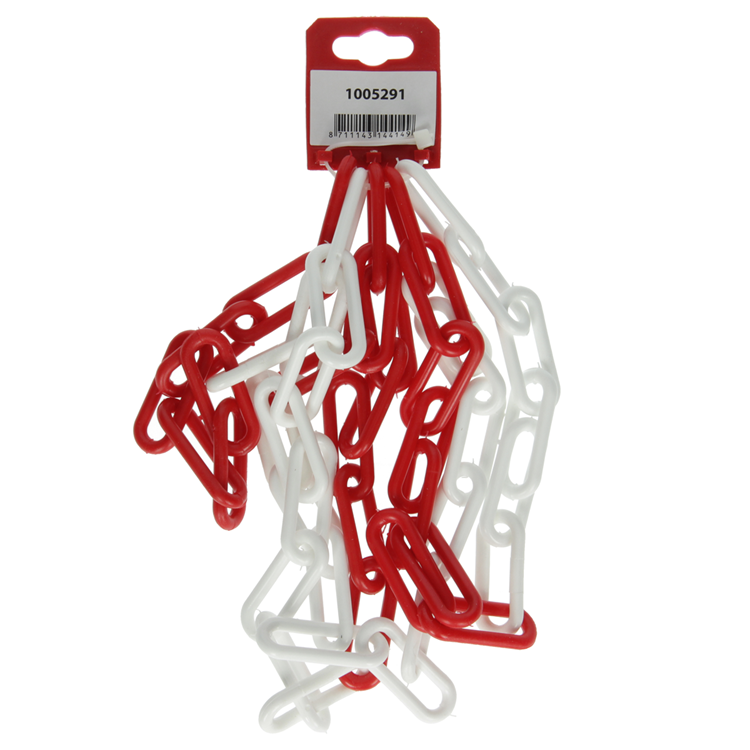 Load image into Gallery viewer, Mack 1005291 - kunststof ketting rood wit ø 6mm l 40mm 2m | 5 stuks