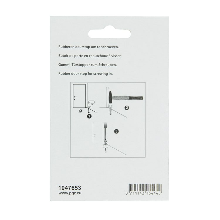 Load image into Gallery viewer, Mack 1047653 - deurstop rubber + schroef rood 30 x 35 mm 2 st pcs | 6 stuks