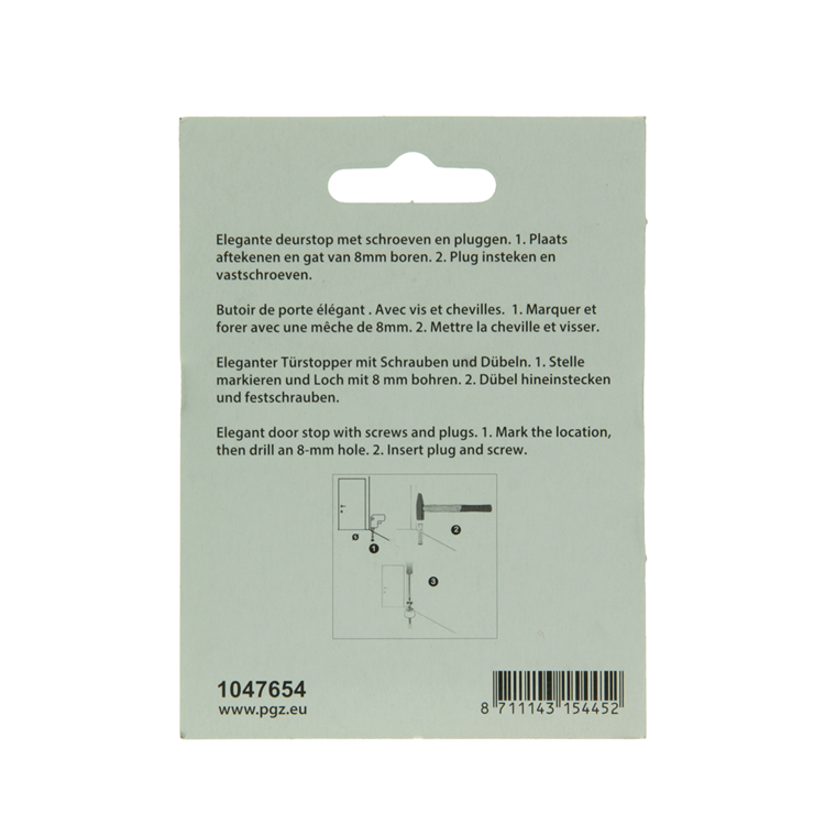 Load image into Gallery viewer, Mack 1047654 - deurstop met rubber vermessingd ø 30 mm 1 st pc | 6 stuks