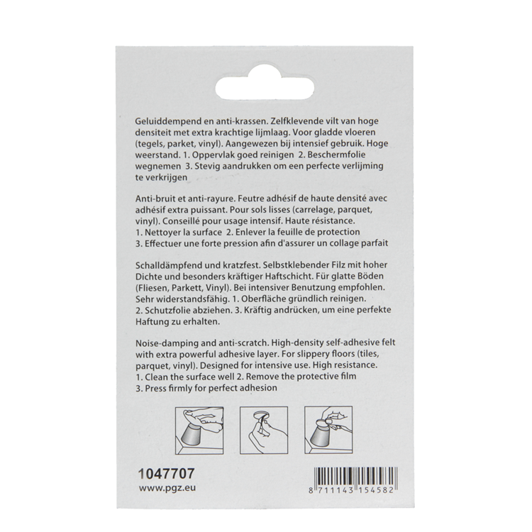 Load image into Gallery viewer, Mack 1047707 - super-vilt zelfklevend beige 19 x 19 mm 24 st pcs | 12 stuks