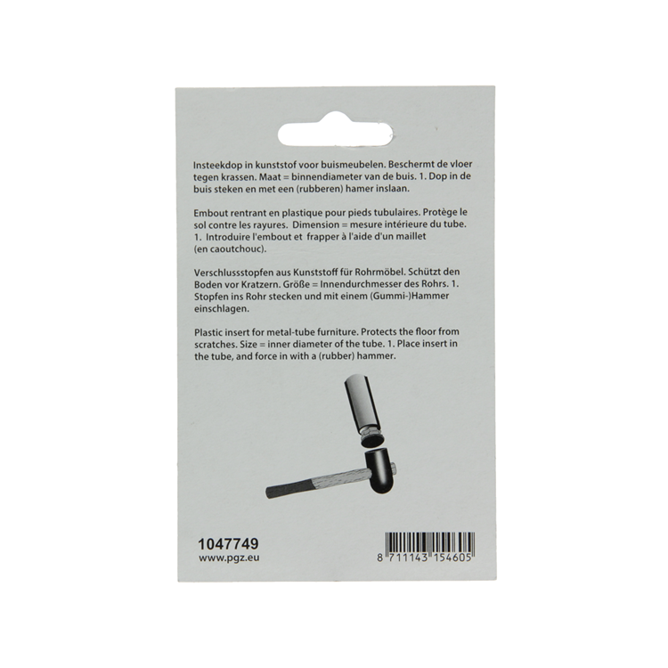Load image into Gallery viewer, Mack 1047749 - insteekdop kunstsstof zwart 30 x 30 mm 4 st pcs | 6 stuks