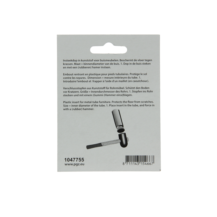 Load image into Gallery viewer, Mack 1047755 - insteekdop kunstsstof zwart ø 16 mm 4 st pcs | 6 stuks