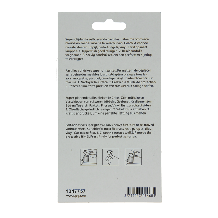Load image into Gallery viewer, Mack 1047757 - super glijpastille zelfklevendgrijs 70 x 100 mm 1 st pcs | 12 stuks