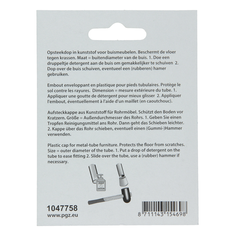 Load image into Gallery viewer, Mack 1047758 - opsteekdop kunststof wit ø 19 mm 4 st pcs | 6 stuks