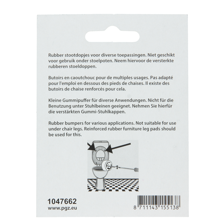 Load image into Gallery viewer, Mack 1047662 - stootdop rubber + schroef zwart ø 22 mm 4 st pcs | 6 stuks