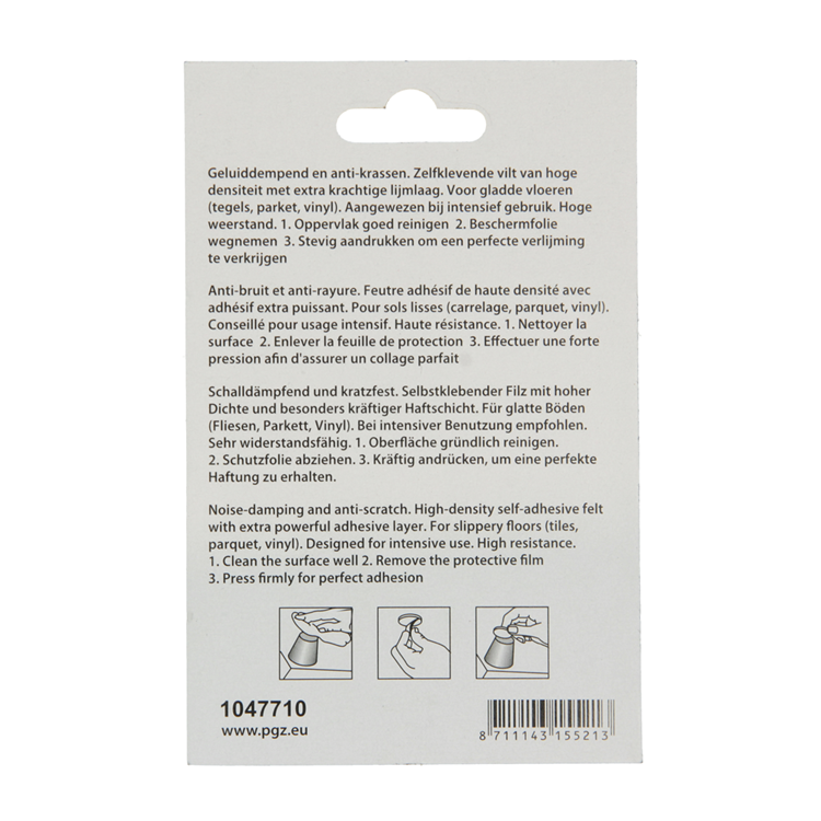Load image into Gallery viewer, Mack 1047710 - viltpastille zelfklevend bruin 19 x 19 mm 18 st pcs | 12 stuks