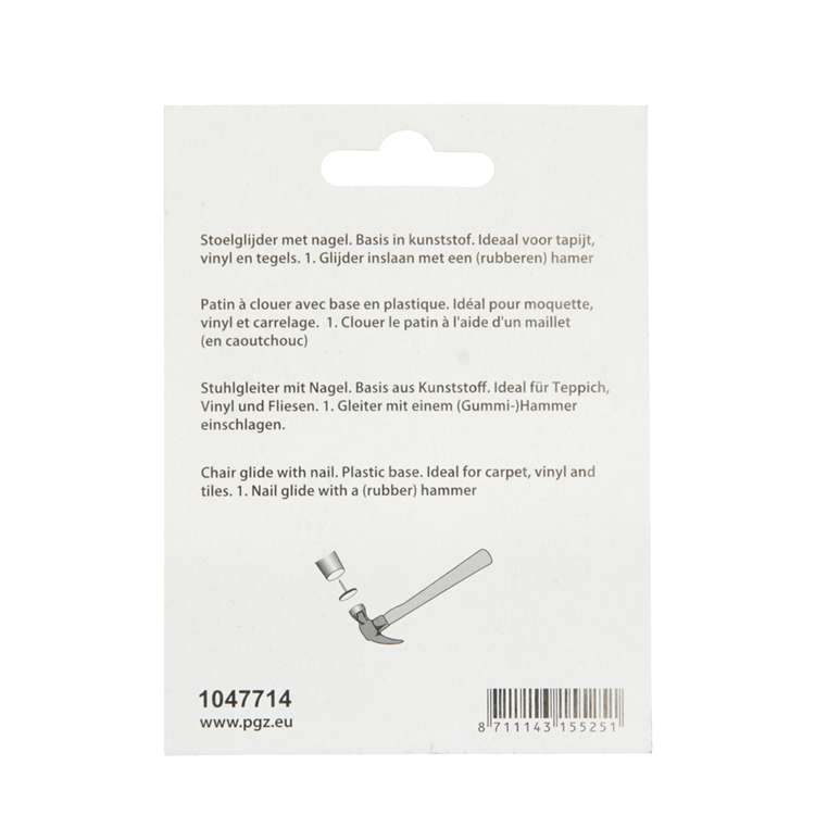 Load image into Gallery viewer, Mack 1047714 - stoelglijder nagel kunststof bruin ø 25 mm 8 st pcs | 6 stuks