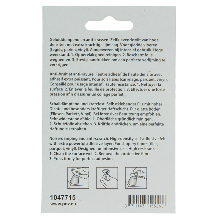 Load image into Gallery viewer, Mack 1047715 - viltpastille zelfklevend wit 25 x 25 mm 12 st pcs | 12 stuks