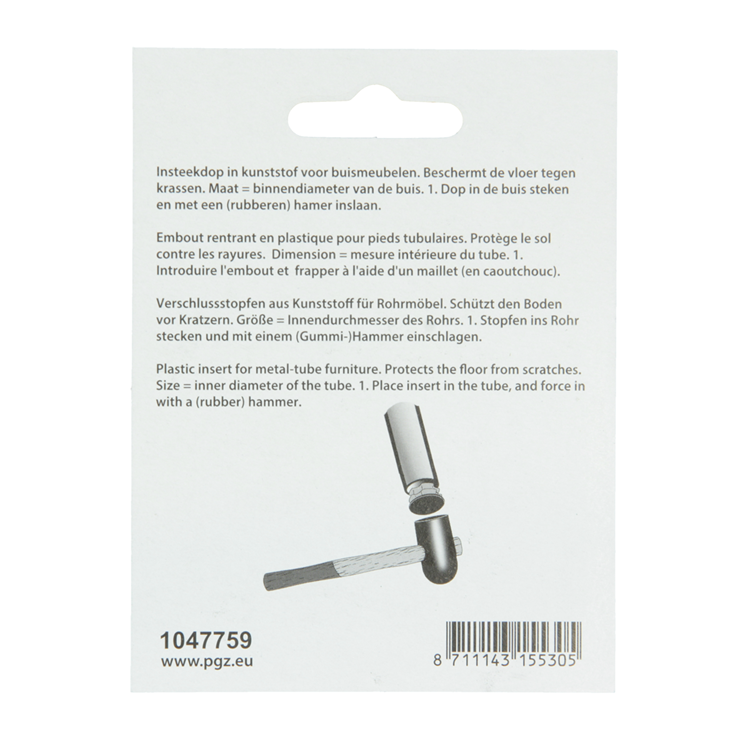 Load image into Gallery viewer, Mack 1047759 - insteekdop kunstsstof zwart ø 25 mm 4 st pcs | 6 stuks