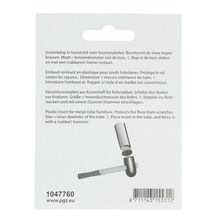 Load image into Gallery viewer, Mack 1047760 - insteekdop kunstsstof zwart ø 12 mm 4 st pcs | 6 stuks