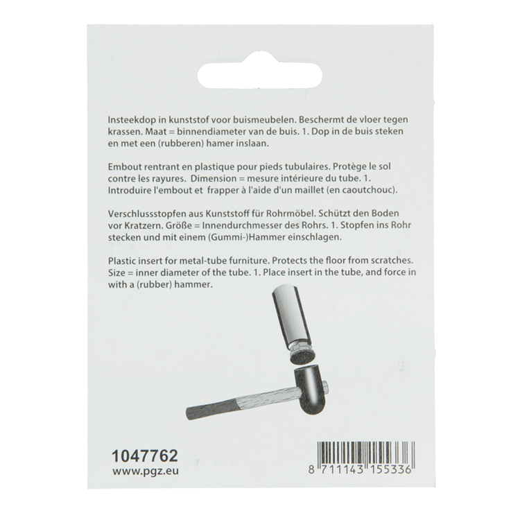 Load image into Gallery viewer, Mack 1047762 - insteekdop kunstsstof zwart ø 19 mm 4 st pcs | 6 stuks