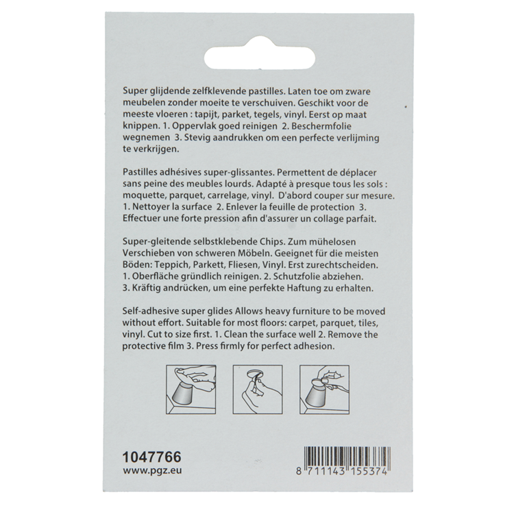 Load image into Gallery viewer, Mack 1047766 - super glijpastille zelfklevendgrijs ø 28 mm 4 st pcs | 12 stuks