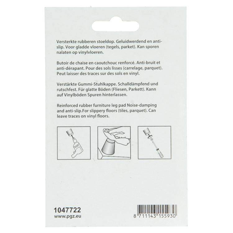 Load image into Gallery viewer, Mack 1047722 - stoeldop rubber + schroef zwart ø 23 mm 8 st pcs | 6 stuks