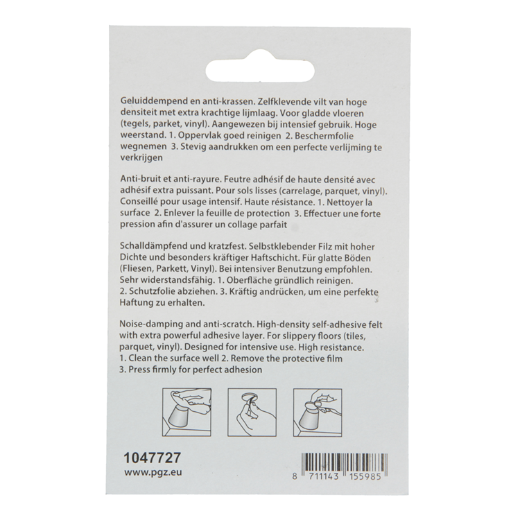 Load image into Gallery viewer, Mack 1047727 - viltpastille zelfklevend wit 19 x 19 mm 18 st pcs | 12 stuks