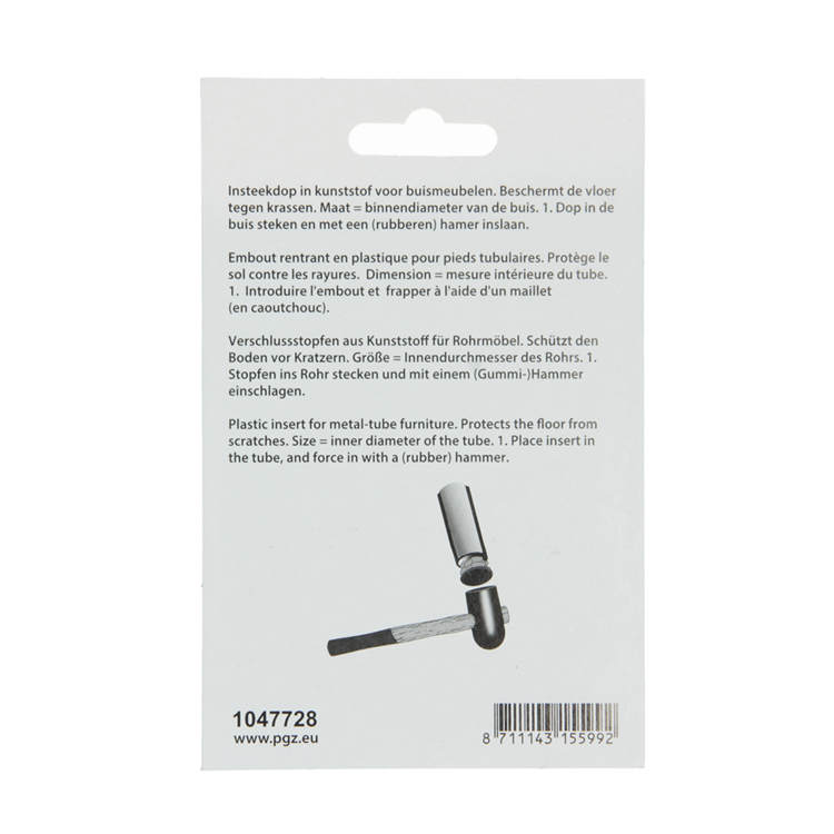 Load image into Gallery viewer, Mack 1047728 - insteekdop kunstsstof zwart 20 x 20 mm 4 st pcs | 6 stuks