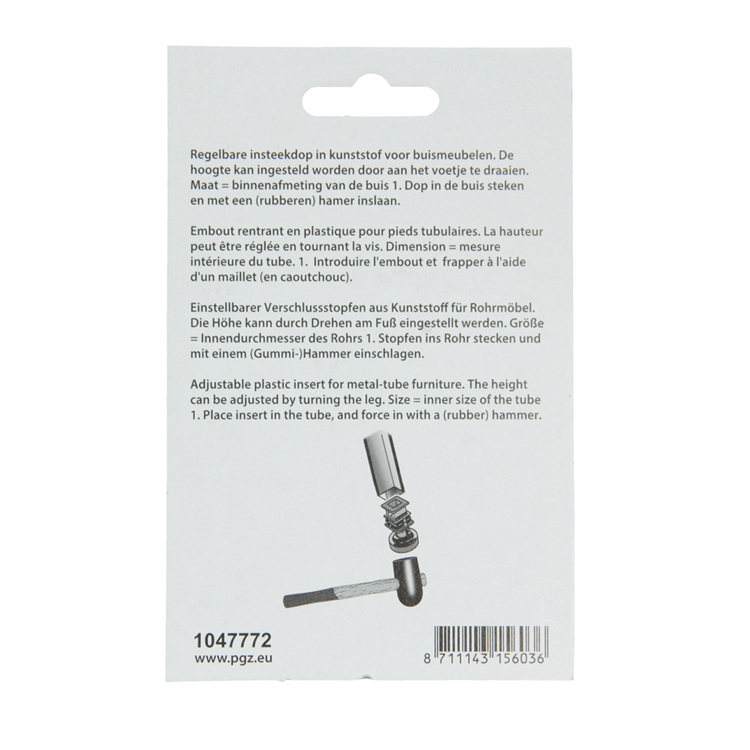 Load image into Gallery viewer, Mack 1047772 - regelbare insteekdop zwart 20 x 20 mm 2 st pcs | 6 stuks