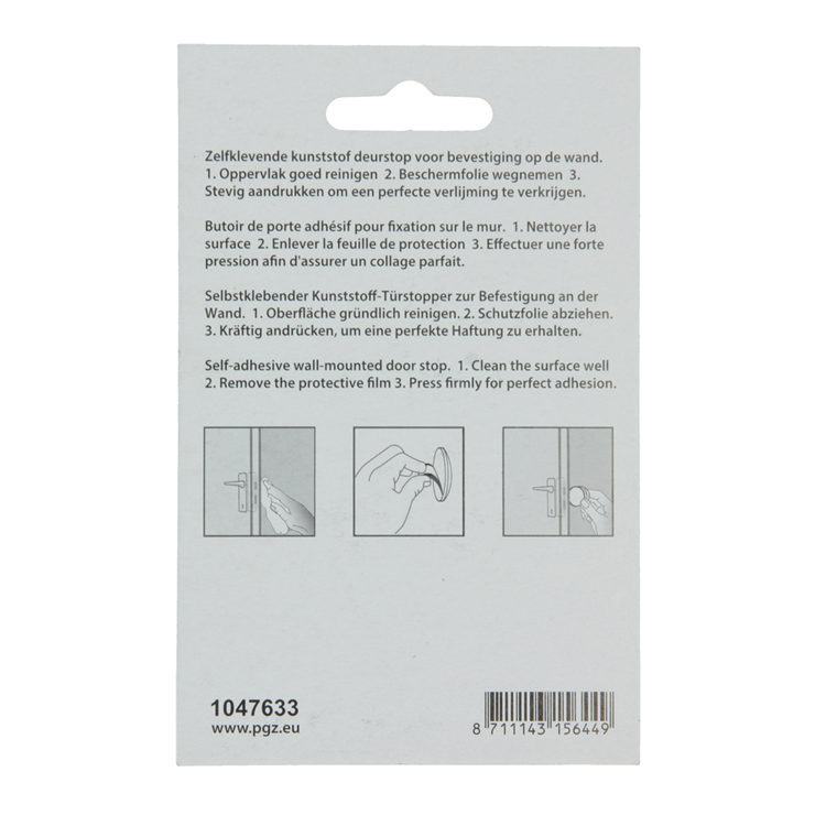 Load image into Gallery viewer, Mack 1047633 - deurstop zelfklevend wit ø 60 mm 2 st pcs | 6 stuks