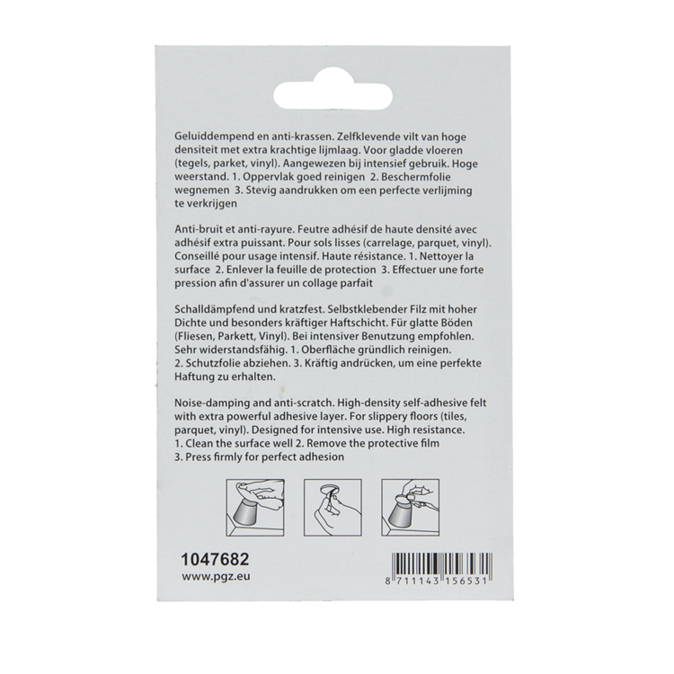Load image into Gallery viewer, Mack 1047682 - viltpastille zelfklevend bruin ø 25 mm 12 st pcs | 12 stuks