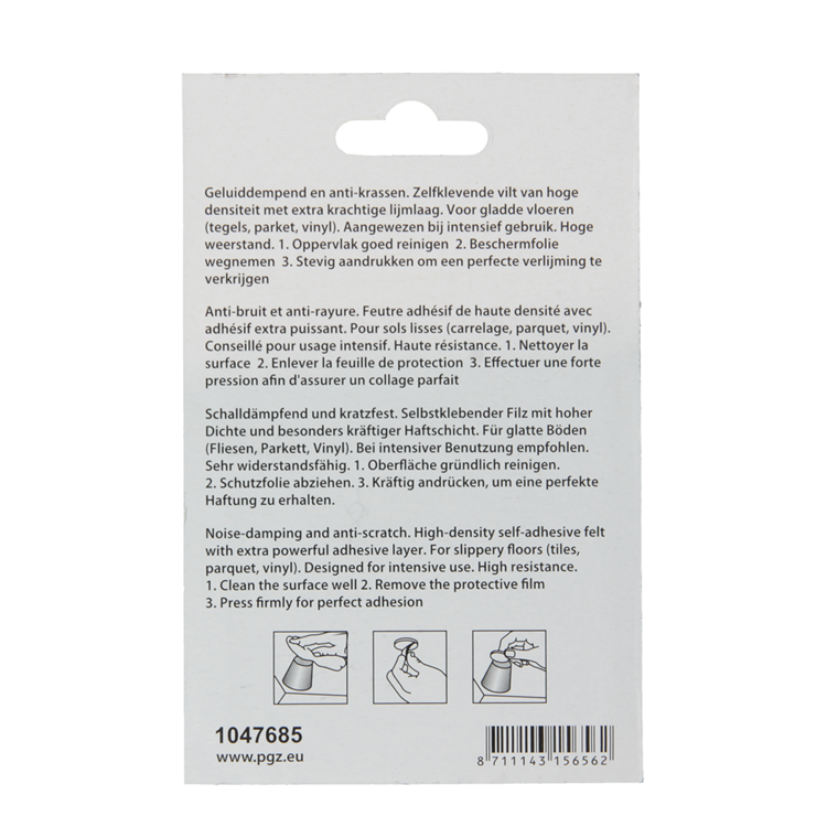 Load image into Gallery viewer, Mack 1047685 - viltpastille zelfklevend wit ø 25 mm 12 st pcs | 12 stuks