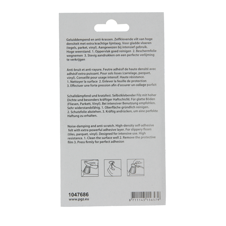 Load image into Gallery viewer, Mack 1047686 - super-vilt zelfklevend beige 34 x 34 mm 8 st pcs | 12 stuks