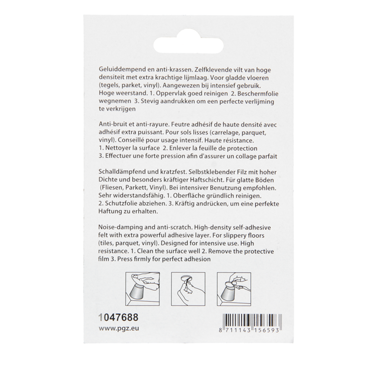 Load image into Gallery viewer, Mack 1047688 - super-vilt zelfklevend beige 25 x 25 mm 12 st pcs | 12 stuks