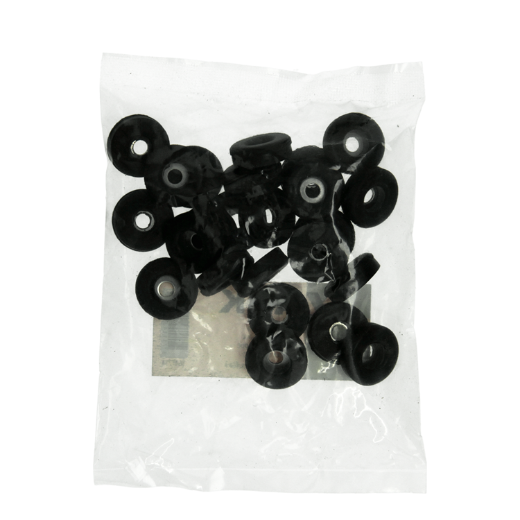 Load image into Gallery viewer, Mack 1047734 - stoeldop rubber zwart ø 23 mm 24 st pcs | 6 stuks