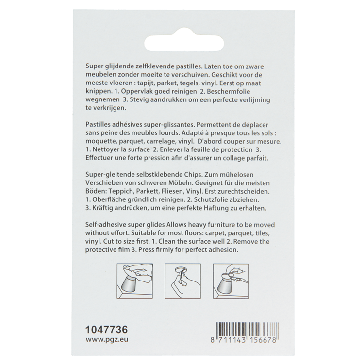 Load image into Gallery viewer, Mack 1047736 - super glijpastille zelfklevendgrijs ø 70 mm 4 st pcs | 6 stuks
