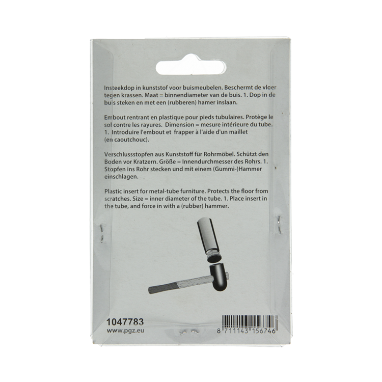Load image into Gallery viewer, Mack 1047783 - insteekdop kunstsstof zwart 30 x 50 mm 4 st pcs | 6 stuks
