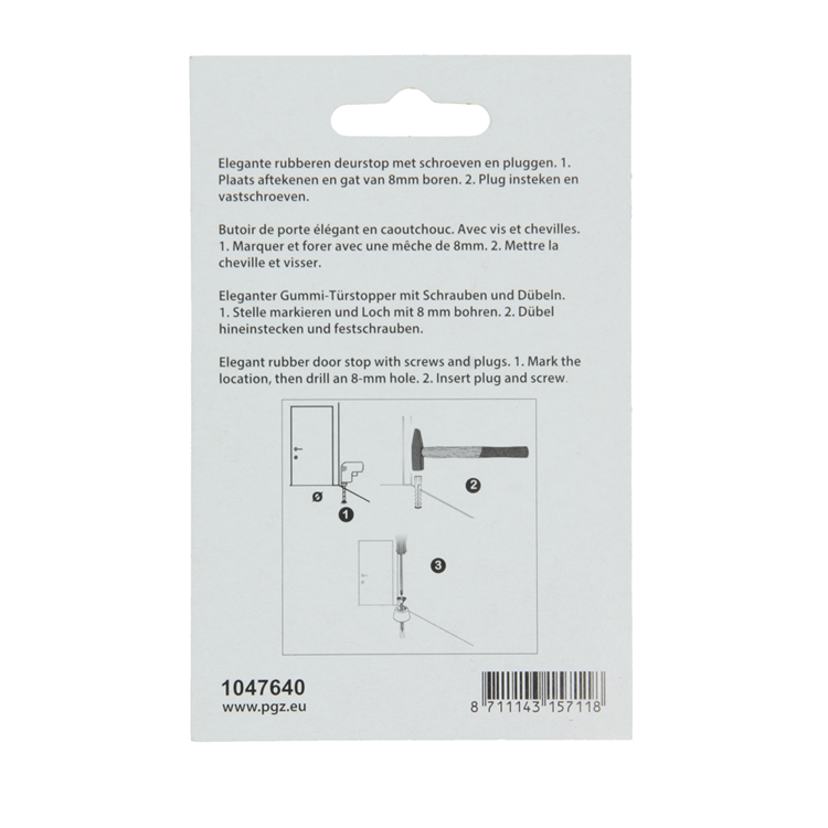 Load image into Gallery viewer, Mack 1047640 - deurstop rubber + plug zwart ø 30 mm 2 st pcs | 6 stuks
