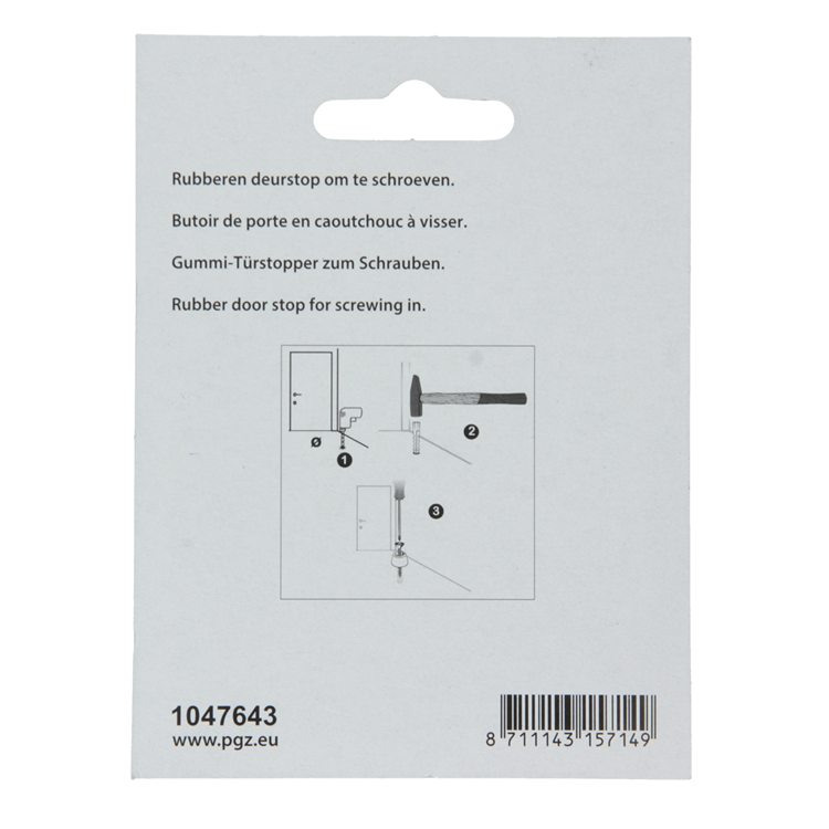 Load image into Gallery viewer, Mack 1047643 - deurstop rubber + schroef rood 30 x 25 mm 2 st pcs | 6 stuks