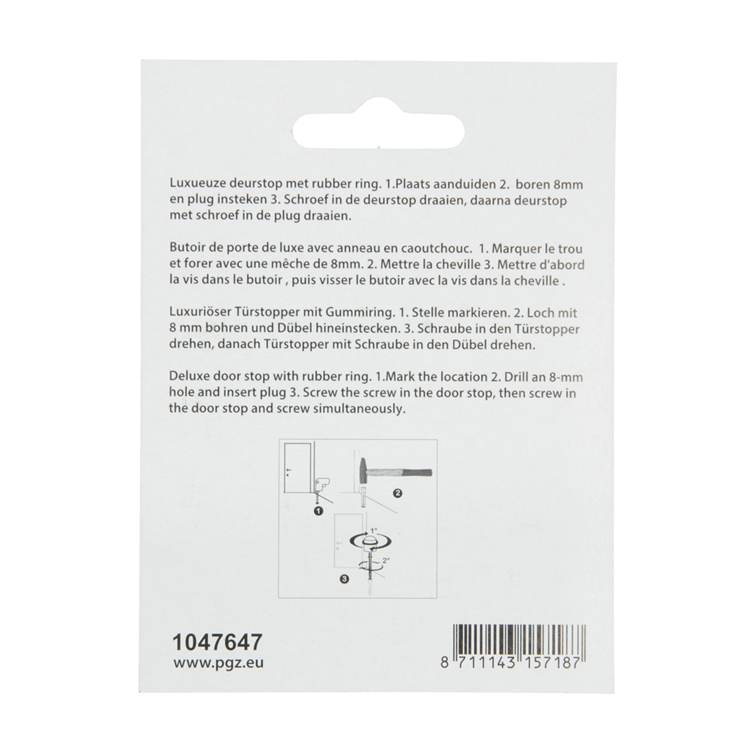 Load image into Gallery viewer, Mack 1047647 - deurstop cilindermodel inox look ø 28h28 mm 1 st pc | 6 stuks
