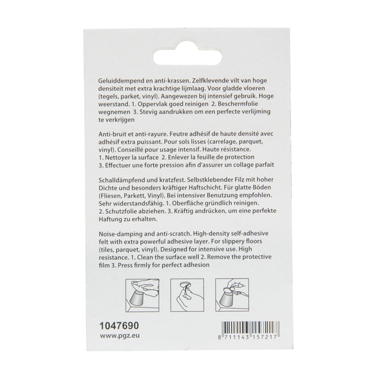 Load image into Gallery viewer, Mack 1047690 - viltpastille zelfklevend wit ø 35 mm 6 st pcs | 12 stuks