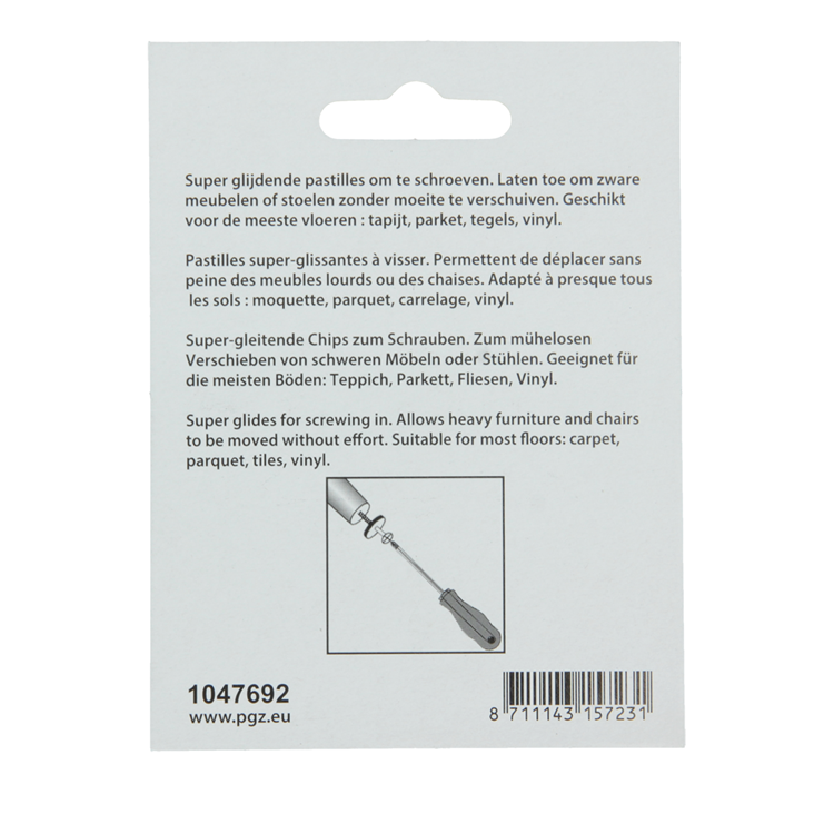 Load image into Gallery viewer, Mack 1047692 - glij-stoeldop met schroef grijs ø 22 mm 4 st pcs | 6 stuks