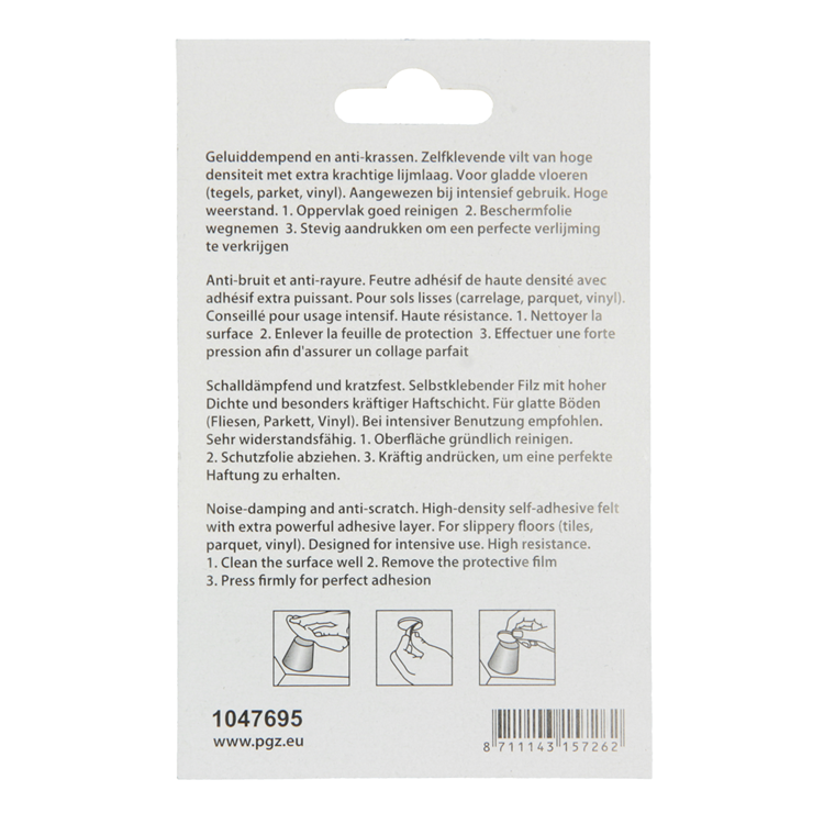 Load image into Gallery viewer, Mack 1047695 - viltpastille zelfklevend bruin 25 x 25 mm 12 st pcs | 12 stuks