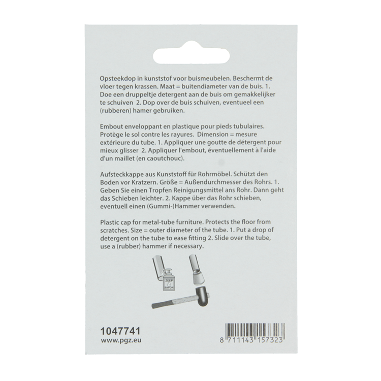 Load image into Gallery viewer, Mack 1047741 - opsteekdop kunststof zwart ø 25 mm 4 st pcs | 6 stuks