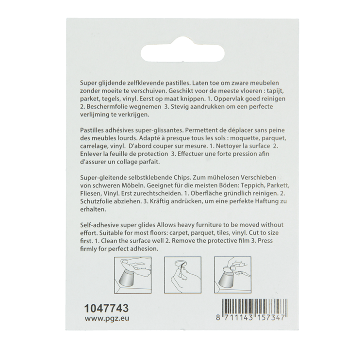 Load image into Gallery viewer, Mack 1047743 - super glijpastille zelfklevendgrijs ø 17 mm 16 st pcs | 12 stuks