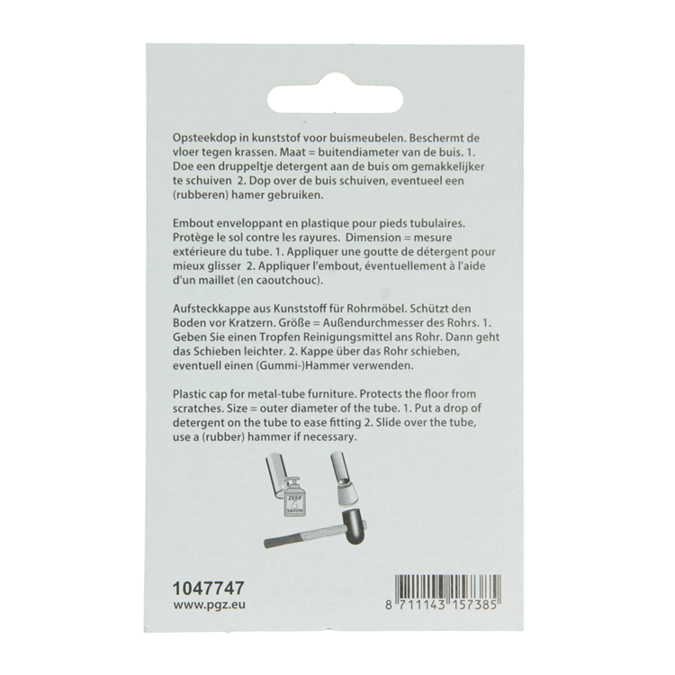 Load image into Gallery viewer, Mack 1047747 - opsteekdop kunststof wit ø 22 mm 4 st pcs | 6 stuks
