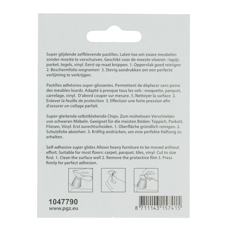 Load image into Gallery viewer, Mack 1047790 - super glijpastille zelfklevendgrijs 35x35x45 mm 4 st pcs | 12 stuks