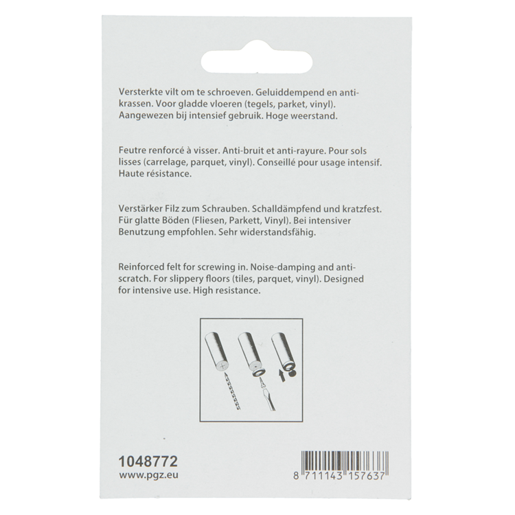 Load image into Gallery viewer, Mack 1048772 - versterkte vilt + schroef bruin ø 50 mm 4 st pcs | 6 stuks