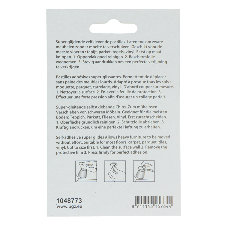 Load image into Gallery viewer, Mack 1048773 - super glijpastille zelfklevendbruin ø 65 mm 4 st pcs | 12 stuks