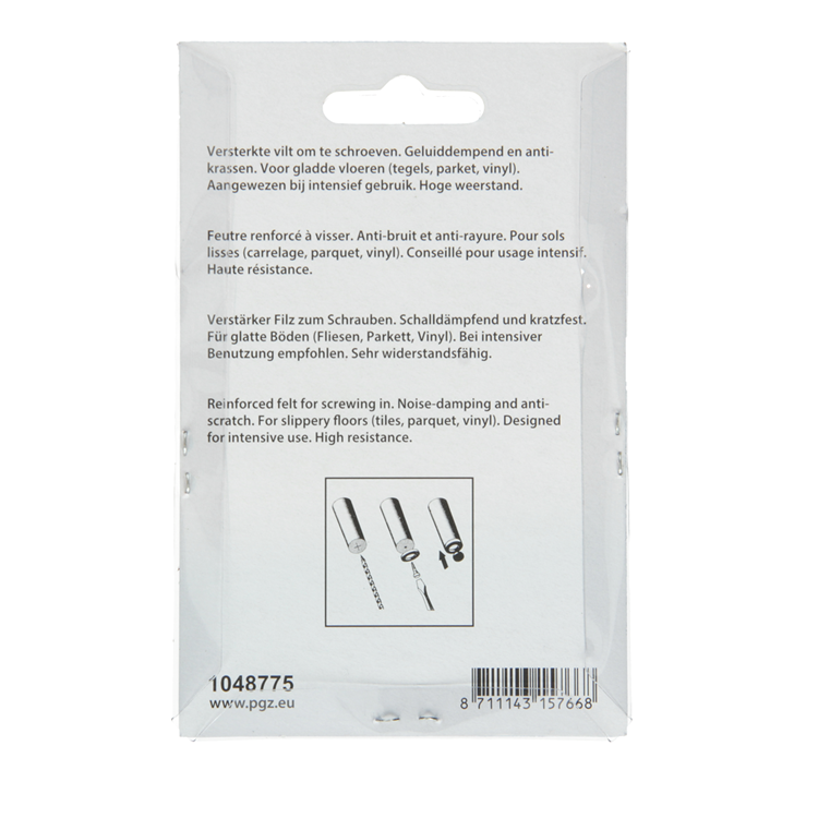 Load image into Gallery viewer, Mack 1048775 - versterkte vilt + schroef bruin ø 60 mm 4 st pcs | 6 stuks