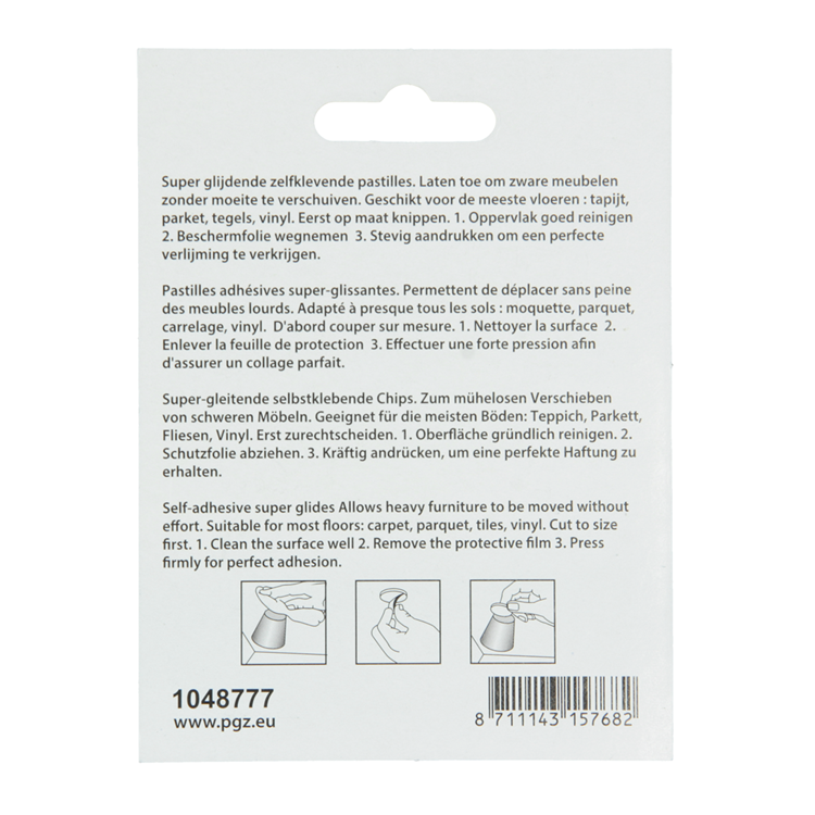 Load image into Gallery viewer, Mack 1048777 - super glijpastille zelfklevendbruin 30 x 30 mm 4 st pcs | 12 stuks