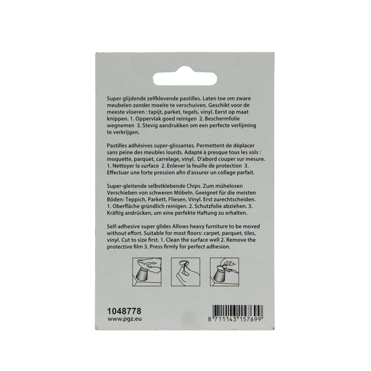 Load image into Gallery viewer, Mack 1048778 - super glijpastille zelfklevendbruin ø 50 mm 4 st pcs | 12 stuks
