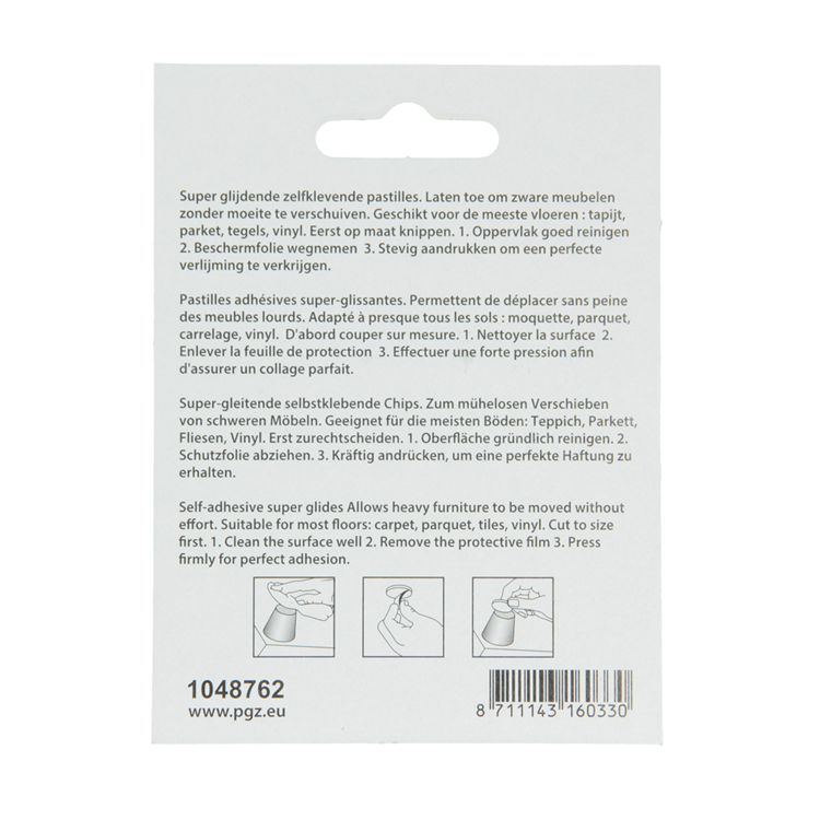 Load image into Gallery viewer, Mack 1048762 - super glijpastille zelfklevendbruin 25 x 25 mm 4 st pcs | 12 stuks