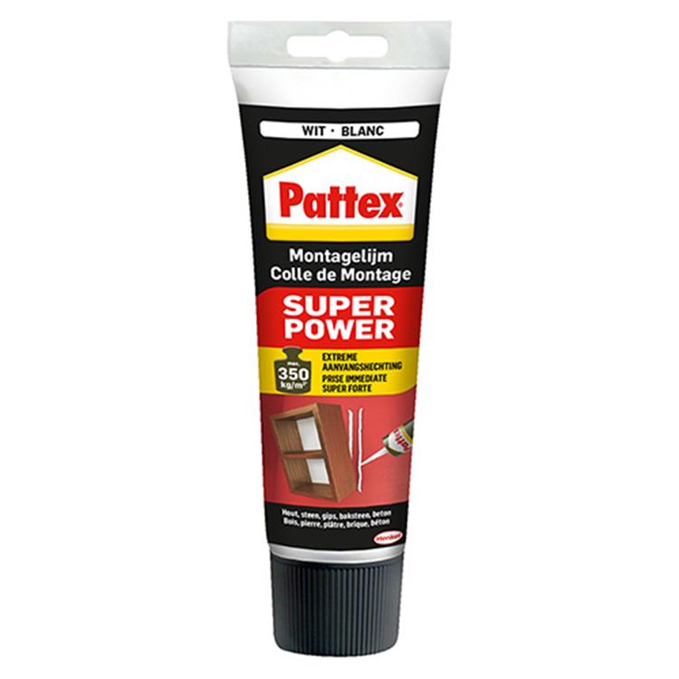 Afbeelding laden in galerijviewer, Pattex super power waterbased 250 g tube | binnen buiten gebruik | universeel te gebruik voor alle materialen | extreem sterke montage lijm | montagelijm voor alle doeleinden!